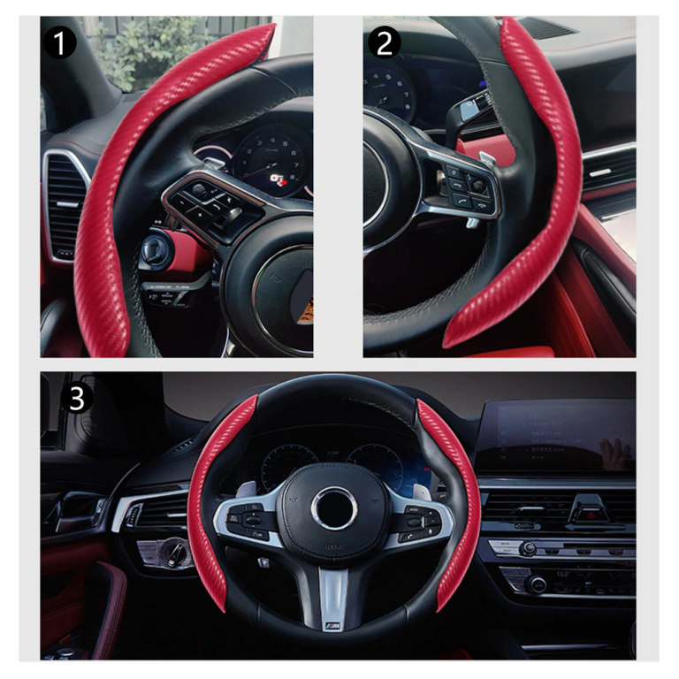 Ornament volan CARBON Citroen C2 - Albastru