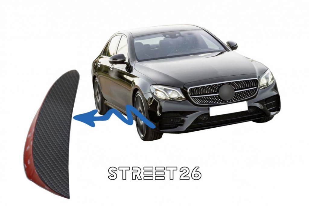 Ornamente Bara Fata Flapsuri Compatibil Cu Mercedes E-Class W213 S213 C238 A238 (16-20) E43 E53 Design Carbon