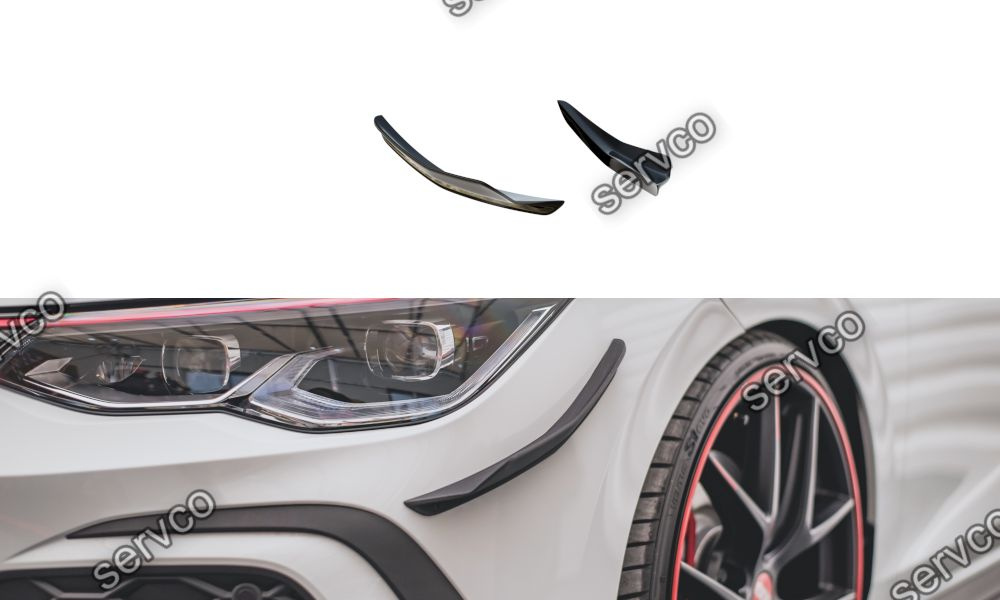 Ornamente canards bara fata Volkswagen Golf 8 GTI 2020- v8 - Maxton Design