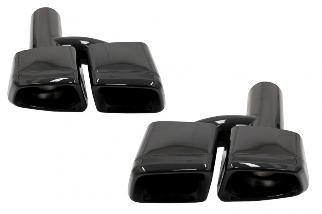 Ornamente Evacuare Toba Negre compatibil cu Mercedes S-class E-class W221 W212 E63 S63 Design TY-E63NB