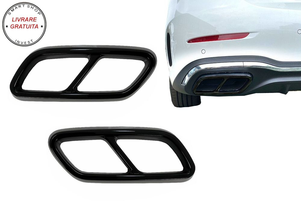 Ornamente tobe sistem de evacuare Mercedes C-Class W206 S206 Sport Line (2021-Up) - livrare gratuita