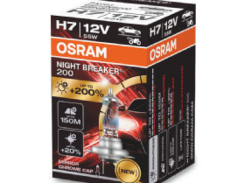 Osram night breacher 200 h7 12v 55w