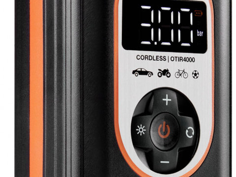 Osram TYREinflate 4000, 8.3 Bar, Digital, Auto-Stop, Lampa Led Inspectie OTIR4000