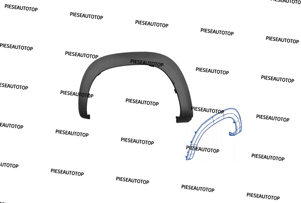 Overfender Ornament Bandou roata stanga fata Dacia