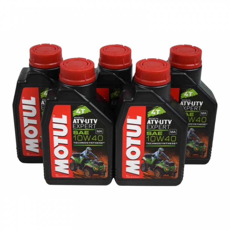 Pachet 5 Buc Ulei motor Motul 4T ATV-UTV Expert 10W-40 MA 1L