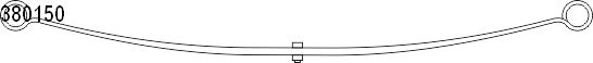 Pachet arc cu foi CS Germany 10.380.150.00 pentru RENAULT MASTER II bus (JD) 1998-2011