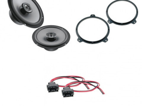 Pachet audio BMW E46, Difuzoare Hertz UNO X 165, 220W + Inele adaptoare + conectori