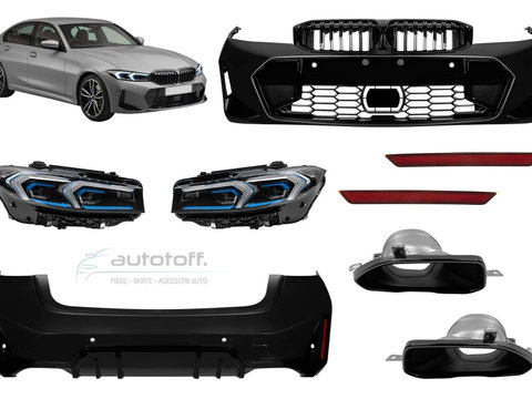 Pachet exterior compatibil cu BMW Seria 3 G20 Sedan (2019-2022) M G20 LCI Design