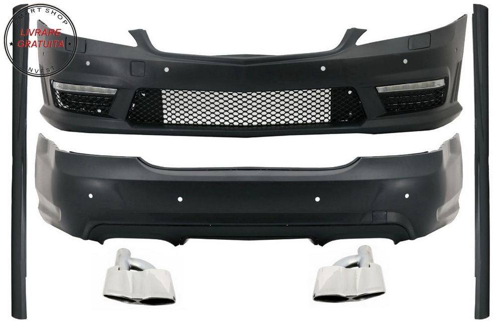 Pachet Exterior Complet LWB Mercedes S-Class W221 (2005-2011) cu Ornamente Tobe Cr- livrare gratuita