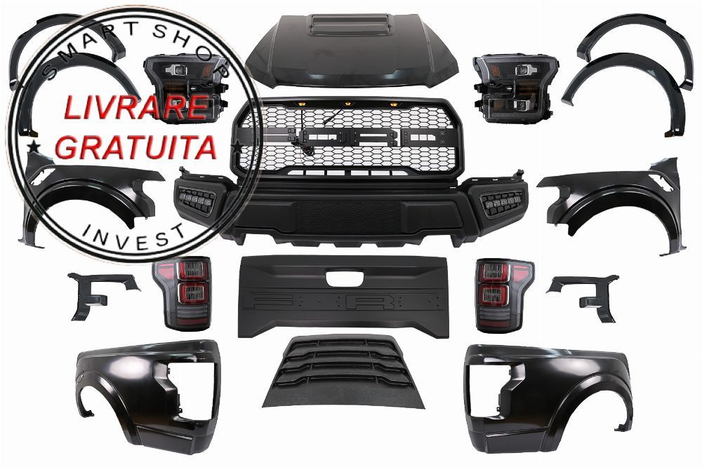 Pachet exterior Kit Conversie Complet Facelift Ford Ranger (2015-2021) to 2017 F15- livrare gratuita