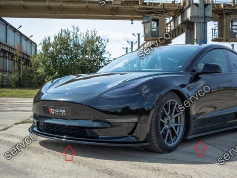 Pachet Exterior Prelungiri Body kit tuning Tesla Model 3 2017- v1 - Maxton Design