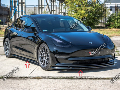 Pachet Exterior Prelungiri Body kit tuning Tesla Model 3 2017- v2 - Maxton Design