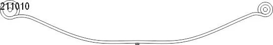 Pachet foi de arc puntea spate CS Germany FORD TRANSIT V363 bus (FAD, FBD) 2013-2024 - 10.211.010.00