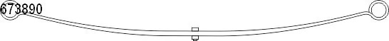 Pachet foi de arc puntea spate CS Germany IVECO DAILY V platou / sasiu 2011-2014 - 10.673.890.00