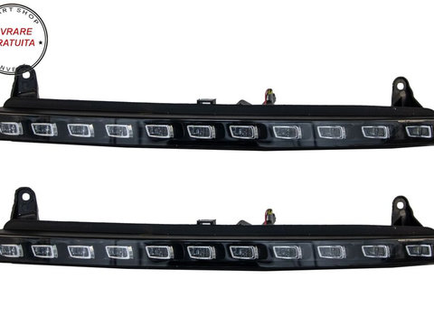 Pachet Lumini de zi dedicate cu semnalizare LED Audi Q7 4L (2006-2009) OEM Facelift- livrare gratuita