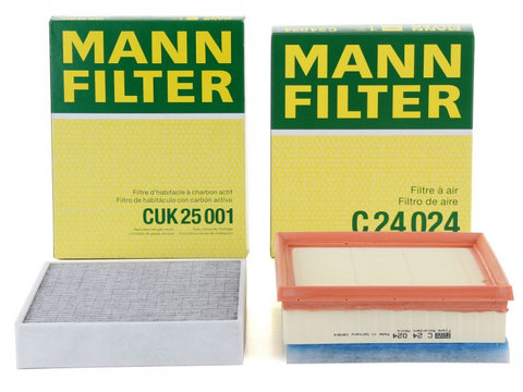 Pachet Revizie Filtru Aer + Polen Mann Filter Bmw Seria 1 F20 2011-2019 114-125d C24024+CUK25001