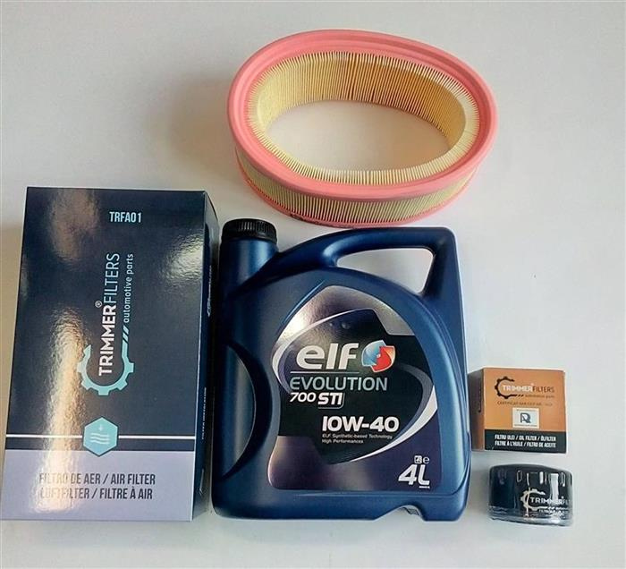 Pachet ulei+filtre Trimmer Logan 1.4mpi cu ulei Elf 10w40