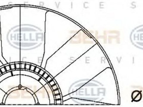 Paleta ventilator IVECO EuroCargo HELLA 8MV376733191