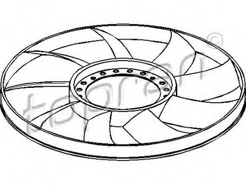 Paleta ventilator racire motor 110 295 TOPRAN pentru Audi 100 Audi A6