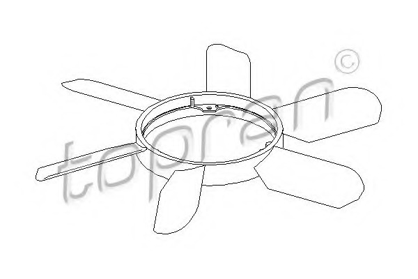 Paleta ventilator racire motor 400 996 TOPRAN pentru Mercedes-benz Sl Mercedes-benz S-class Mercedes-benz E-class