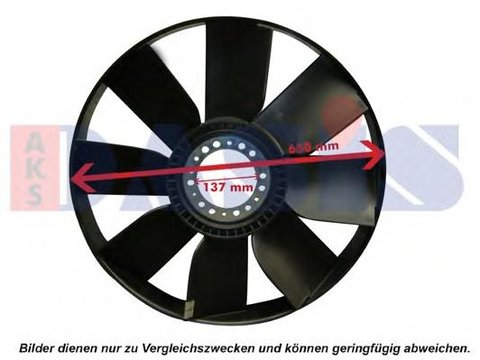 Paleta ventilator, racire motor - AKS DASIS 268013N