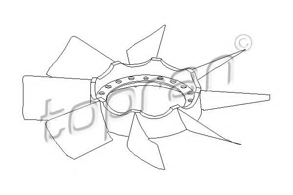 Paleta ventilator, racire motor AUDI A4 (8D2, B5) 