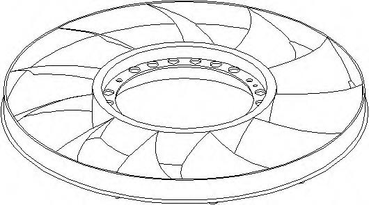 Paleta ventilator, racire motor AUDI A4 limuzina (8D2, B5), VW PASSAT limuzina (3B2), VW PASSAT Variant (3B5) - TOPRAN 111 410