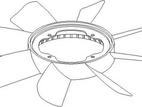 Paleta ventilator, racire motor BMW 3 limuzina (E30), BMW 3 Touring (E30), BMW 3 Cabriolet (E30) - TOPRAN 500 902