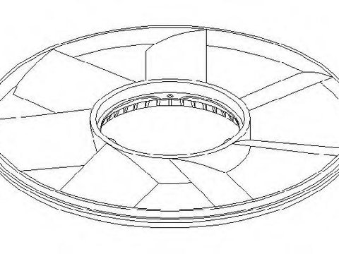 Paleta ventilator, racire motor BMW 3 limuzina (E30), BMW 3 Touring (E30), BMW 3 Compact (E36) - TOPRAN 500 904