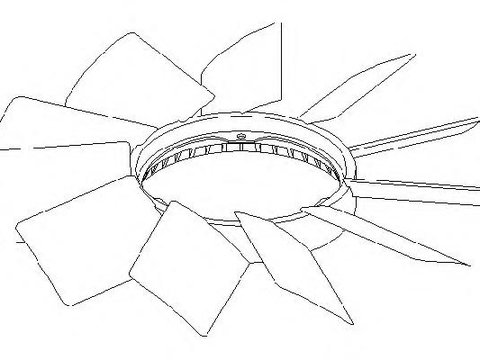 Paleta ventilator, racire motor BMW 3 limuzina (E36), BMW 3 cupe (E36), BMW 3 Cabriolet (E36) - TOPRAN 500 900