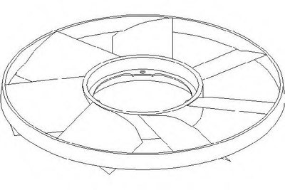 Paleta ventilator, racire motor BMW 7 limuzina (E3