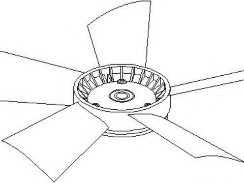 Paleta ventilator, racire motor MERCEDES-BENZ COUPE (C124), MERCEDES-BENZ limuzina (W124), MERCEDES-BENZ KOMBI Break (S124) - TOPRAN 401 191