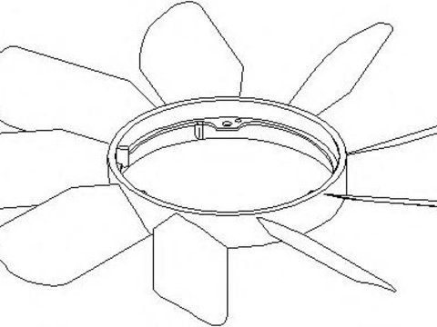 Paleta ventilator, racire motor MERCEDES-BENZ limuzina (W124), MERCEDES-BENZ KOMBI Break (S124), MERCEDES-BENZ E-CLASS limuzina (W124) - TOPRAN 400 99