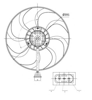 Paleta ventilator racire motor SEAT IBIZA Mk III (6K1) MAXGEAR: 6Q0959455AE/MG|57-0051