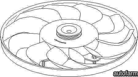 Paleta ventilator racire motor VW PASSAT 3A2 35I TOPRAN 110 961