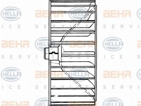 Paleta ventilator, ventilator habitaclu - HELLA 8EW 009 160-121