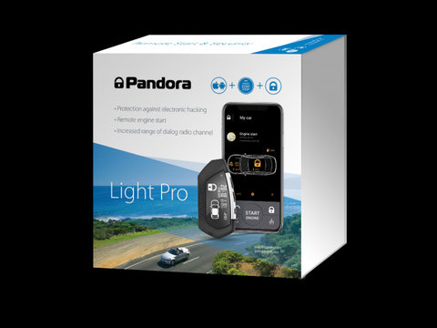 Pandora Light PRO V2 alarma cu Bluetooth si telecomada OLED 868Mhz pornire la distanta si sistem de telemetrie