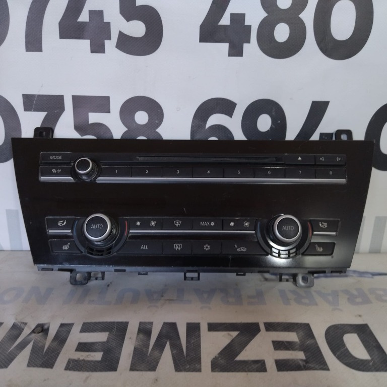 Panou audio + clima BMW Seria 6 An 2011-2018 Cod 16046610 926376201