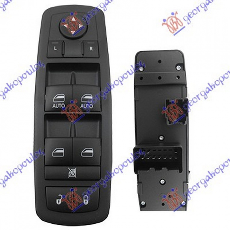 PANOU BUTOANE USA FATA DODGE NITRO 2007-> Panou butoane usa oglinzi fata inchidere centralizata (pentru 4 geamuri)(12pin) stanga PIESA NOUA ANI 2007 2008 2009 2010 2011 2012 2013 2014 2015 2016