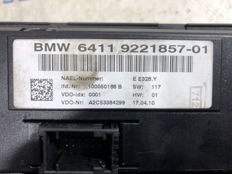 Panou comenzi AC BMW E90: 9221857-01 [Fa