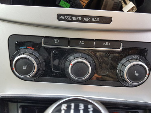 Panou Consola Comanda AC Clima Climatronic cu Incalzire Scaune VW Passat B6 2005 - 2010