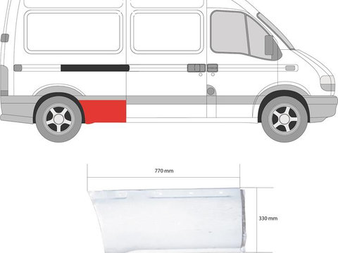 Panou lateral dreapta nou NISSAN INTERSTAR bus X70 an 2002-2012