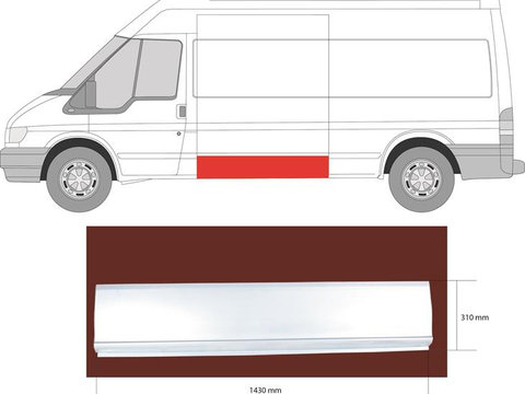 Panou latertal stanga/dreapta nou FORD TRANSIT caroserie FA an 2006-2014