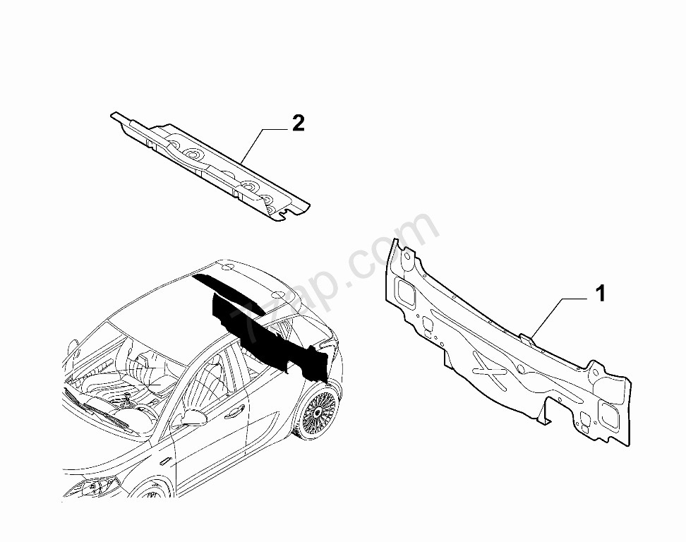 Panou spate LANCIA Y 11-