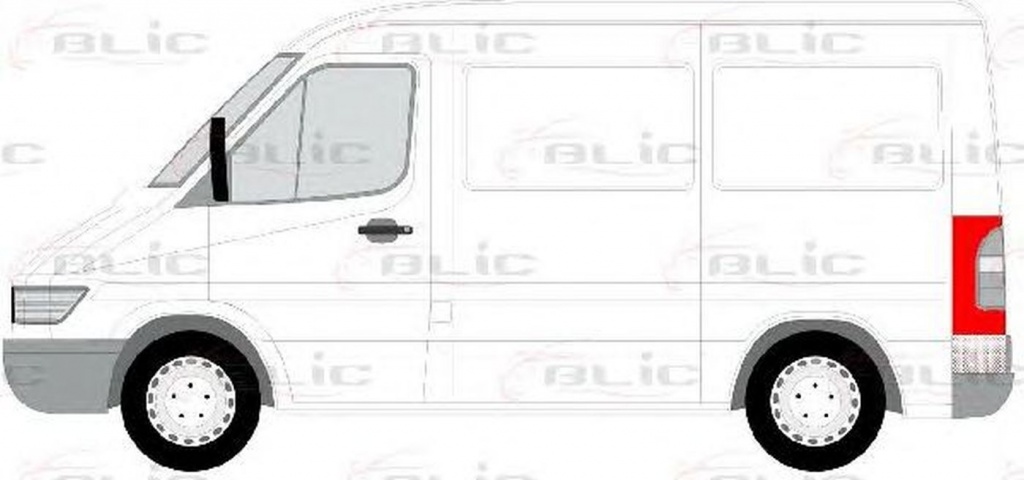 Panou spate MERCEDES-BENZ SPRINTER 4-t caroserie 904 BLIC 6505043546703P