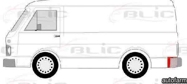 Panou spate VW LT 28-35 I caroserie 281-363 BLIC 6504-03-9560701P