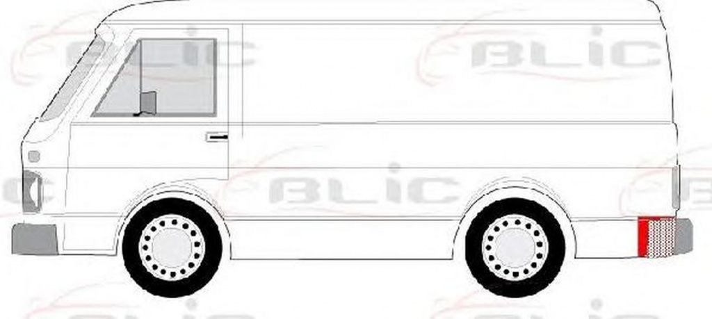 Panou spate VW LT 28-35 I caroserie 281-363 BLIC 6504039560701P