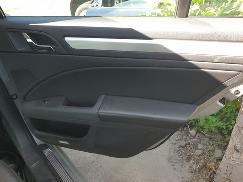 Panou Tapiterie Fata Interior Piele Neagra de pe Usa Portiera Dreapta Spate Skoda Superb 2 Hatchback 2008 - 2015 [C4197]