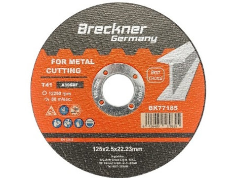 Panza disc ERK pentru taiat si polizat metal T41 125x2.5x22mm ERK AL-010223-81