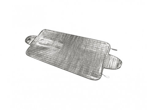 Parasolar parbriz anti-inghet, aluminiu Carpoint 150x70cm, 1 buc.